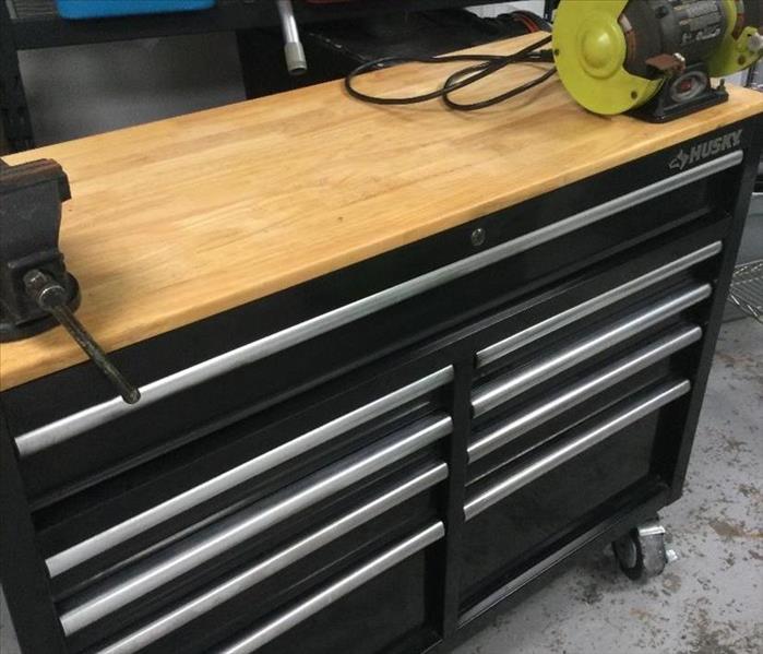 cleaned up tool bench 